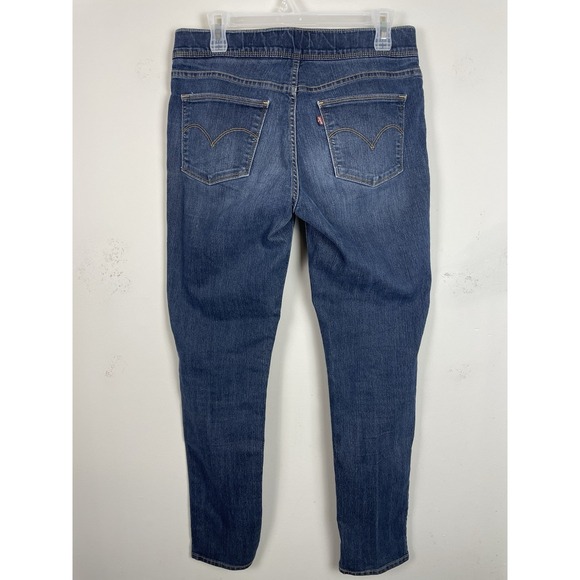 Levis Shaping Jeggings Womens 10 30W Stretch Pull On Blue Jeans Leggings Red Tab - Picture 3 of 9